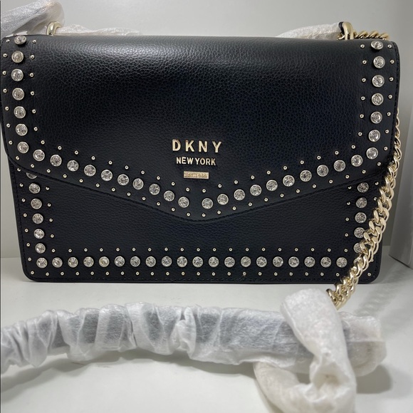 DKNYC Handbags - New DKNY Bedford Black/Beautifully Diomonds around